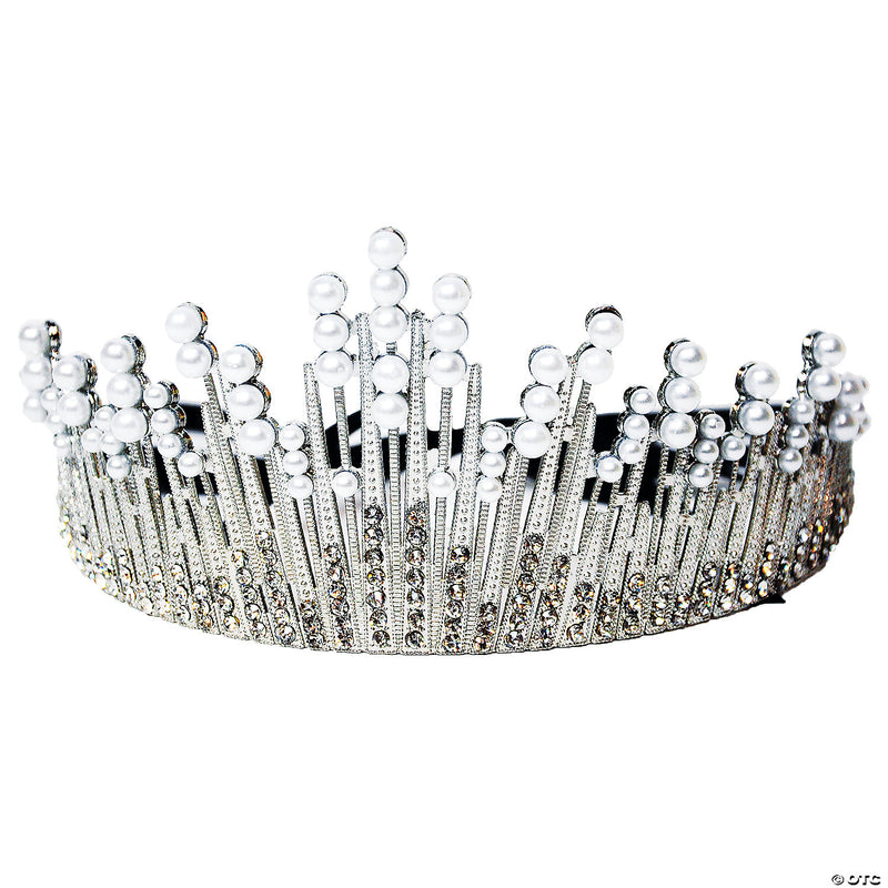 Pearl Tiara With Ribbon | Costume-Shop.com - image 1