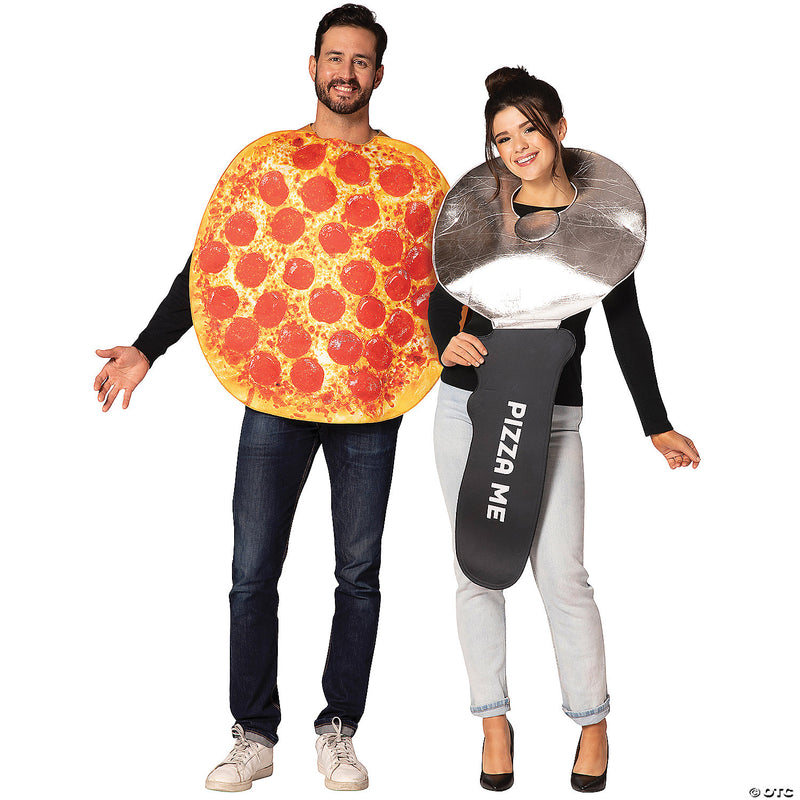 Pepperoni Pizza & Pizza Cutter Adult Couples | Costume-Shop.com