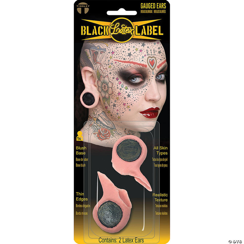 Piercing Gauge Latex Ears | Costume-Shop.com - image 1