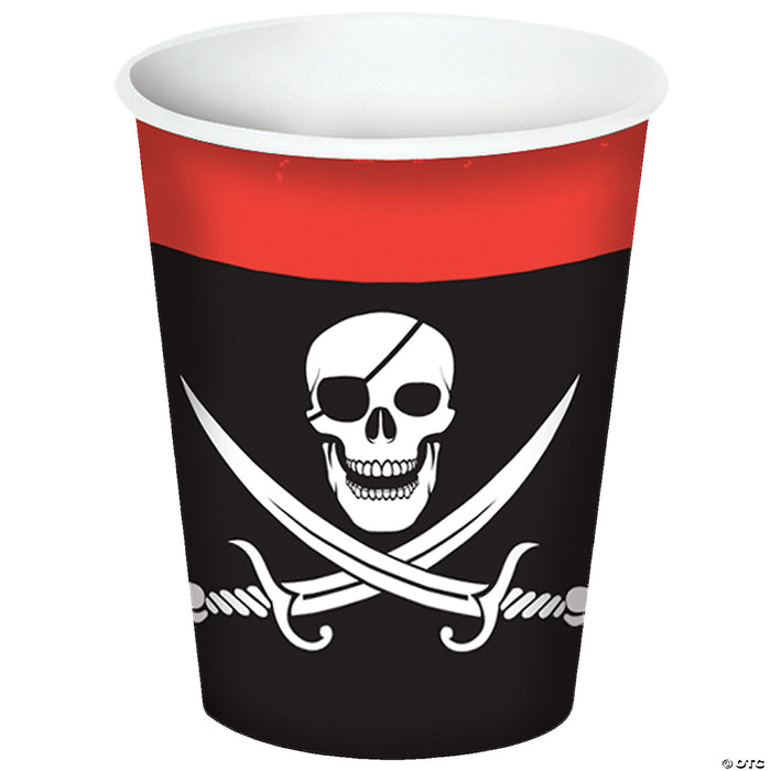 Pirate Beverage Cups 9oz