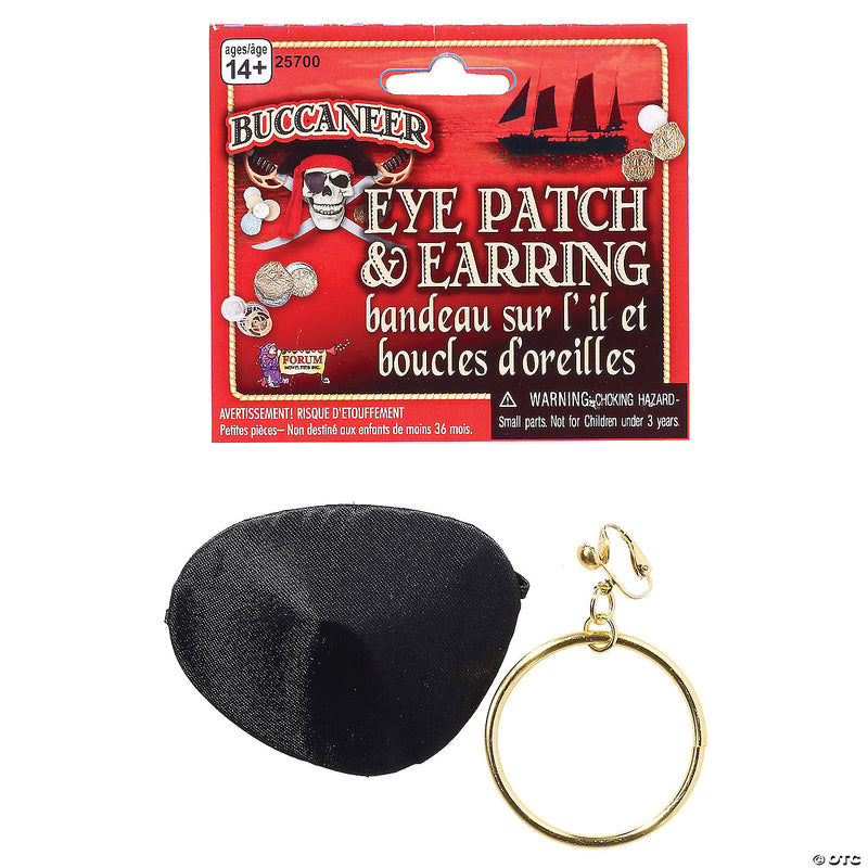 Buccaneer Pirate Patch & Earring Kit - image 1