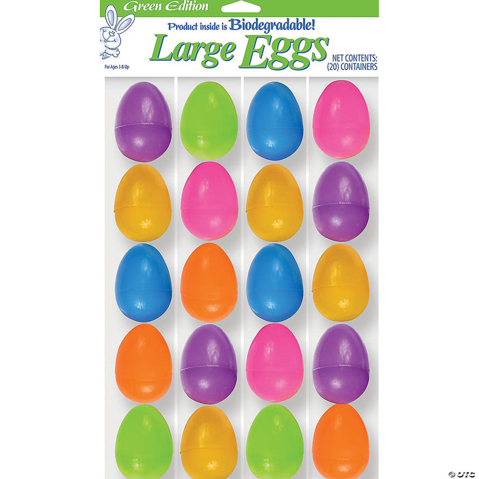 Plastic Easter Eggs Bag Of 20