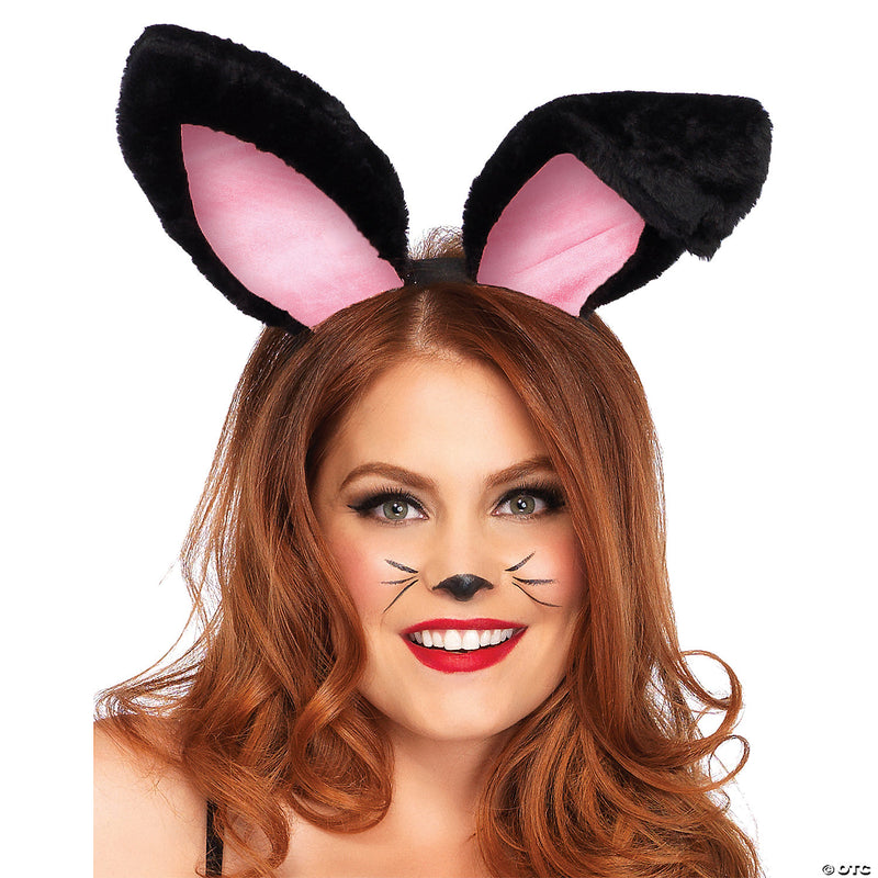Oversized Plush Bunny Ears | Costume-Shop.com - BLACK - image 1