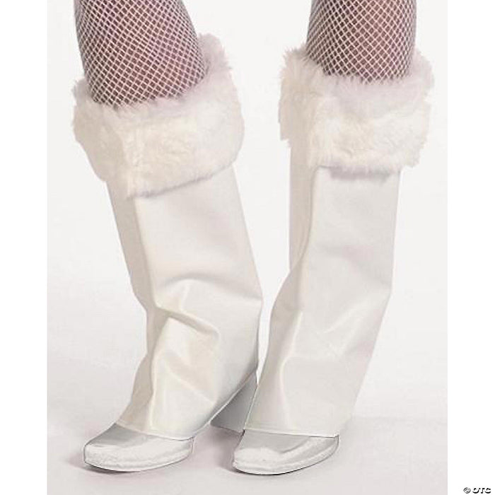 Plush White Pixie Boot Tops