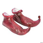 Pointed Toe Red Elf Shoes - RED - image 1