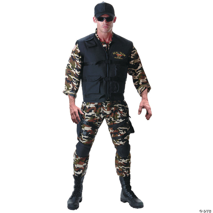 Men's Seal Team Costume - Embody Elite Military Precision! 🇺🇸🔫