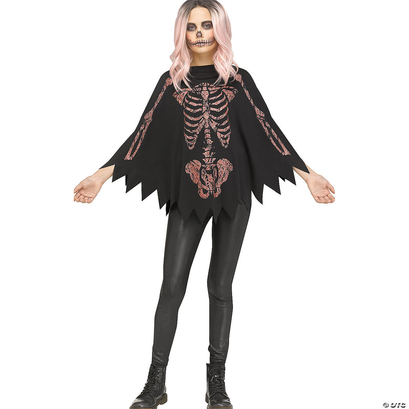Poncho Shimmer Skeleton Child | Costume-Shop.com - image 1