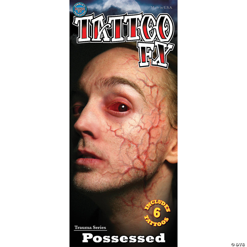 Possessed Trauma Tattoo | Costume-shop.com - image 1