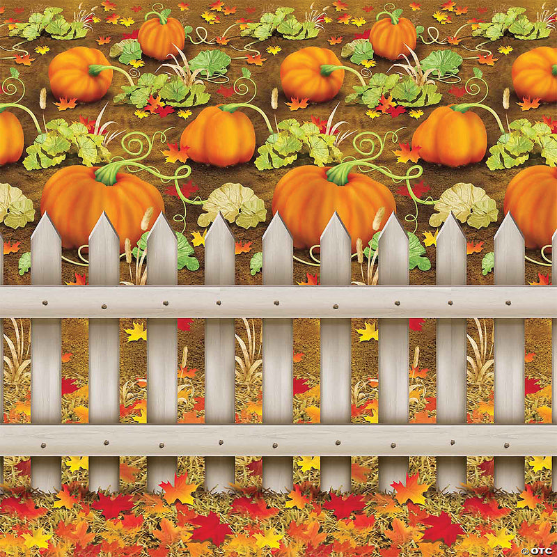 Pumpkin Patch Plastic Backdrop - image 1