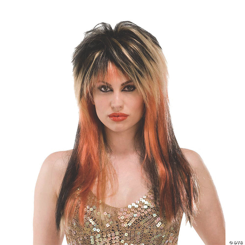 Punk Diva Black & Blonde & Copper Wig - image 1