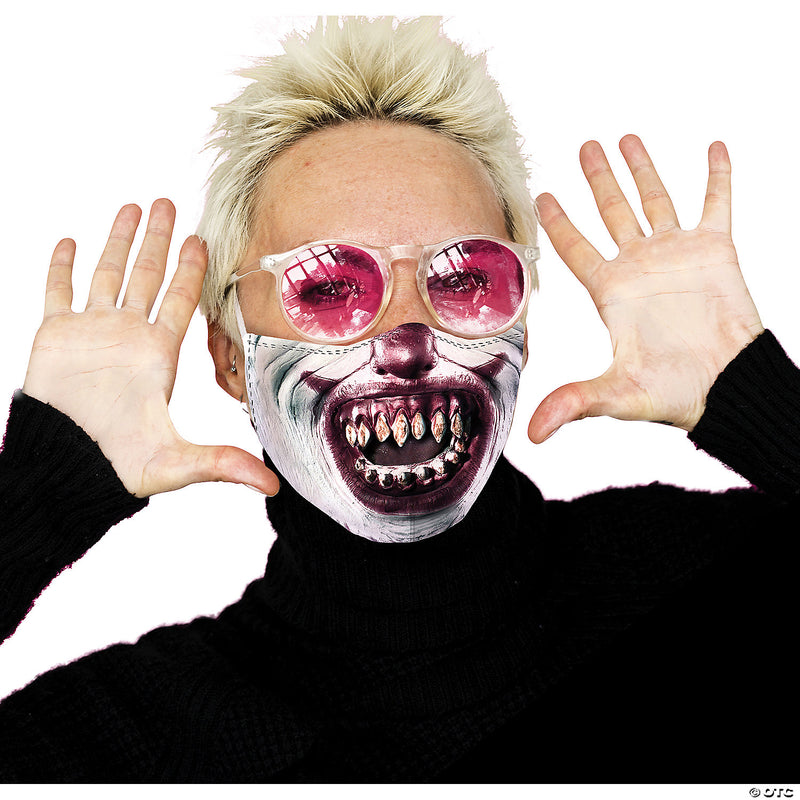 Razor Teeth Clown Mask Cover - image 1