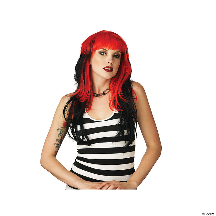 Red And Black Wig