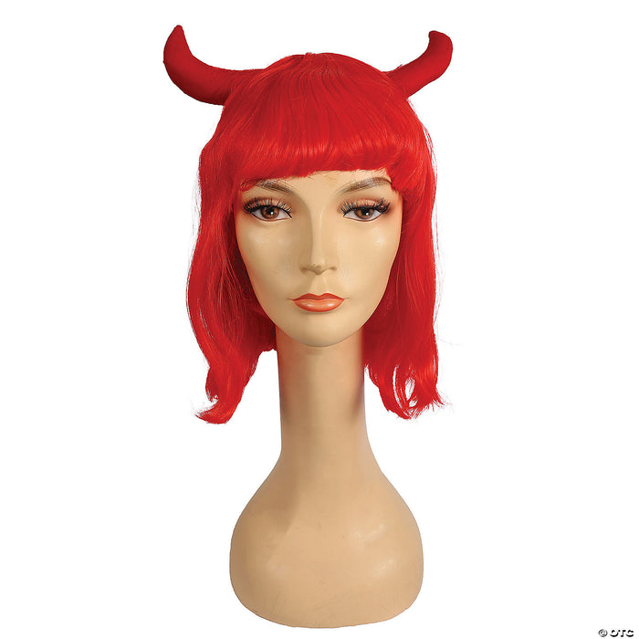 Fiery Devil Bob Wig