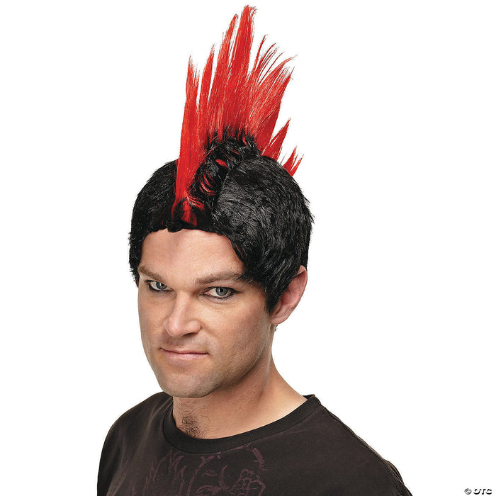Red Punk Rocker Wig