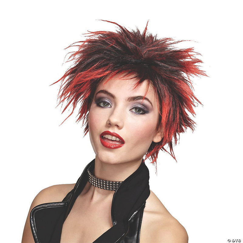 Red Punker Chick Wig - image 1