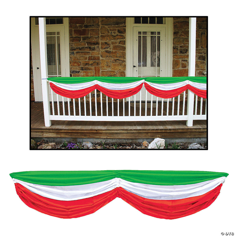 Red White Green Fabric Bunting - image 1