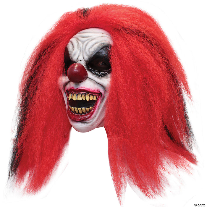 Reddish Clown Face Latex Mask
