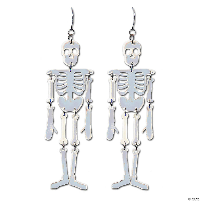 Reflective Skeleton Earrings