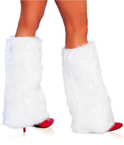 Fur Leg Warmers - White / O/S - image 1