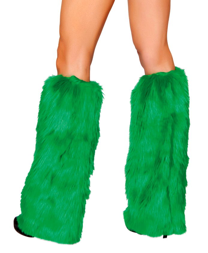 Fur Leg Warmers - White / O/S - image 7