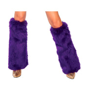 Fur Leg Warmers - White / O/S - image 9