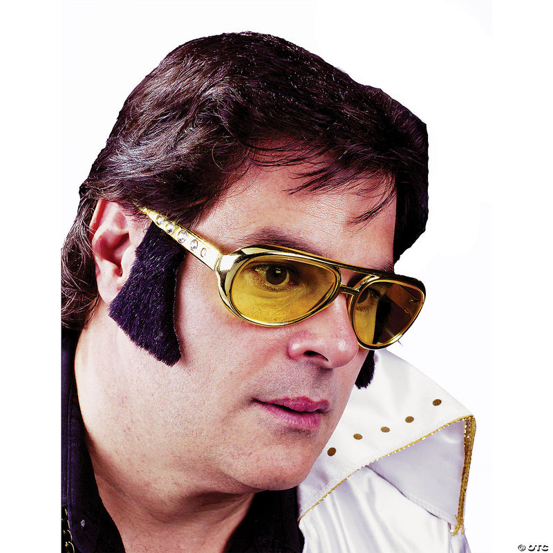 Rocker Sideburns And Glasses - 1 Pc. - image 1