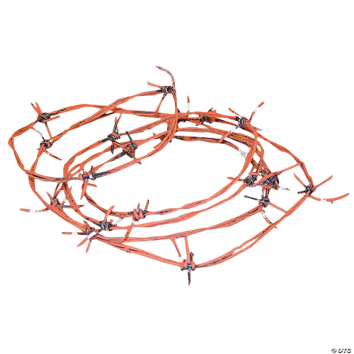 100' Rusted Barb Wire Decoration