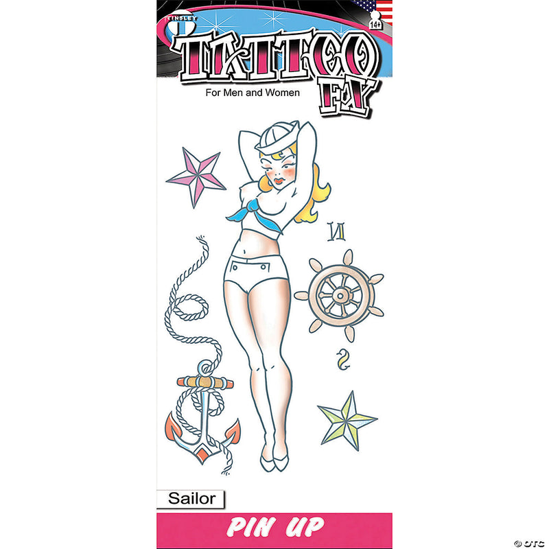 Sailor Girl Pinup Tattoo Fx | Costume-shop.com - image 1