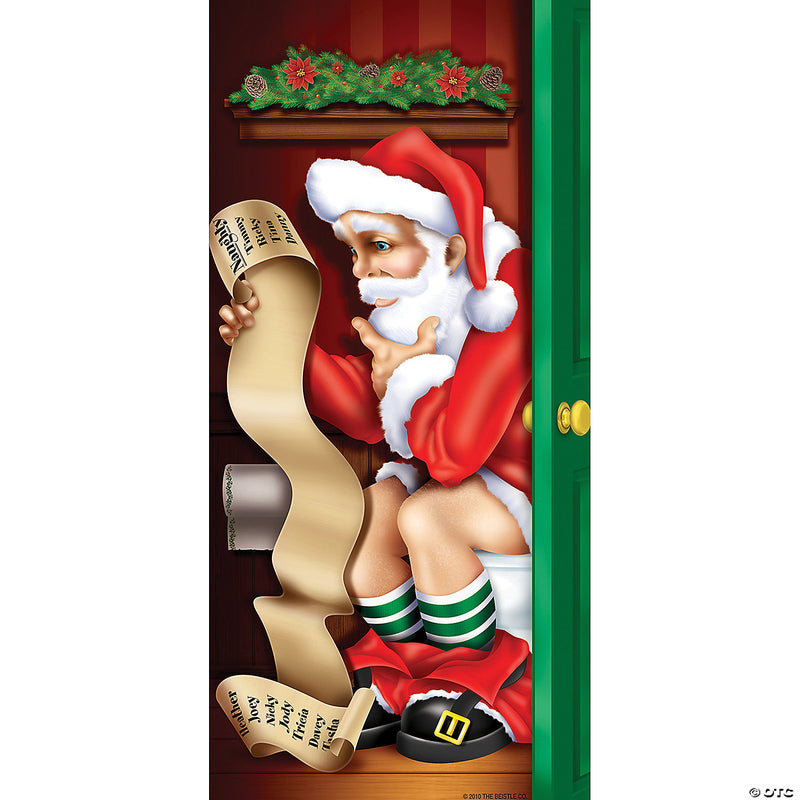 Santa Restroom Door Cover | Costume-shop.com - image 1