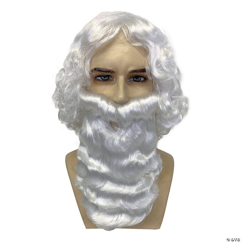 Santa Wig and Beard Set Bright White - image 1