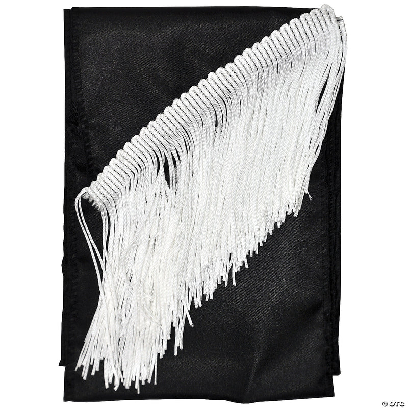 Satin Fringed Sash | Costume-Shop.com - BLACK - image 1