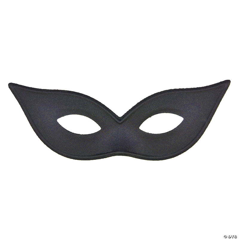 Satin Harlequin Mask | Costume-shop.com - BLACK - image 1