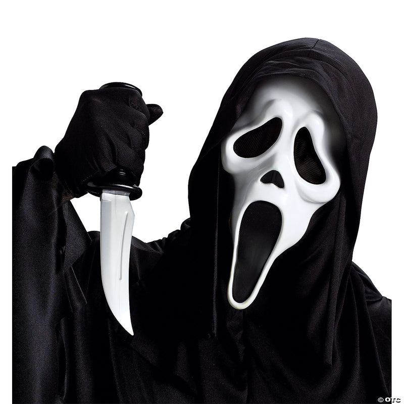 Scream Ghost Face Mask with Knife - image 1