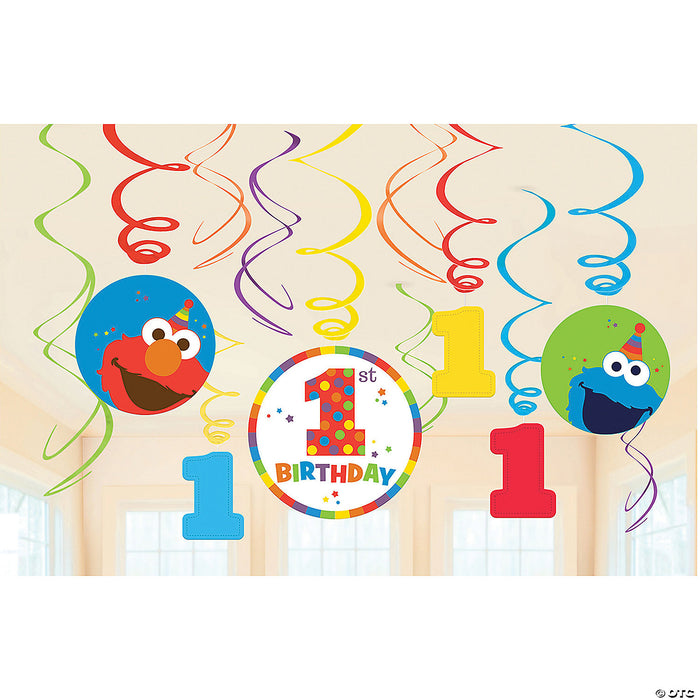 Sesame Street Foil Decorations