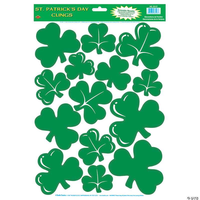 Shamrock Window Clings - image 1