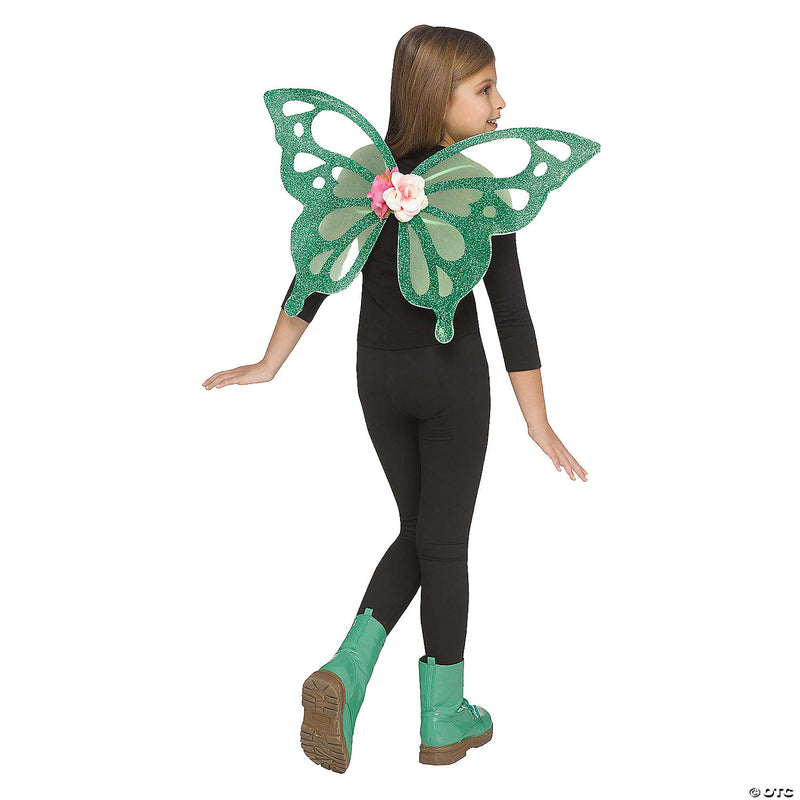 Kids' Green/Shimmer Wings | Costume-shop.com - image 1