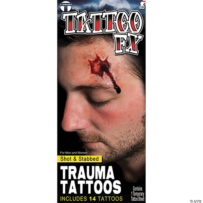 Shot Stabbed Trauma Tattoo Fx