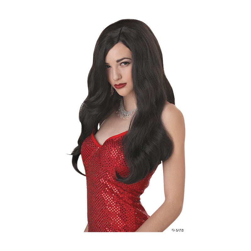 Silver Screen Black Wig - BLACK - image 1