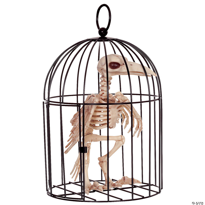 Skeleton Crow in a Cage | Costume-Shop.com - image 1