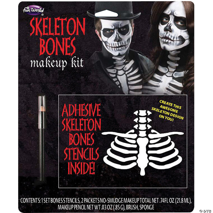 Skeleton Bones Makeup Kit