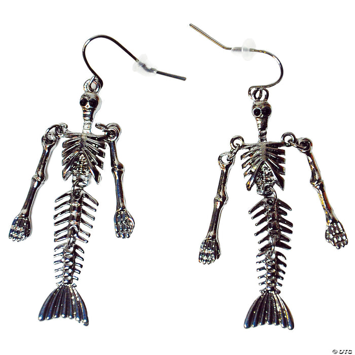 Skeleton Mermaid Earrings