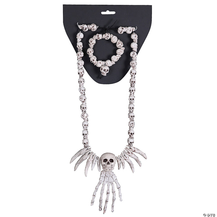 Skull Necklace And Bracelet