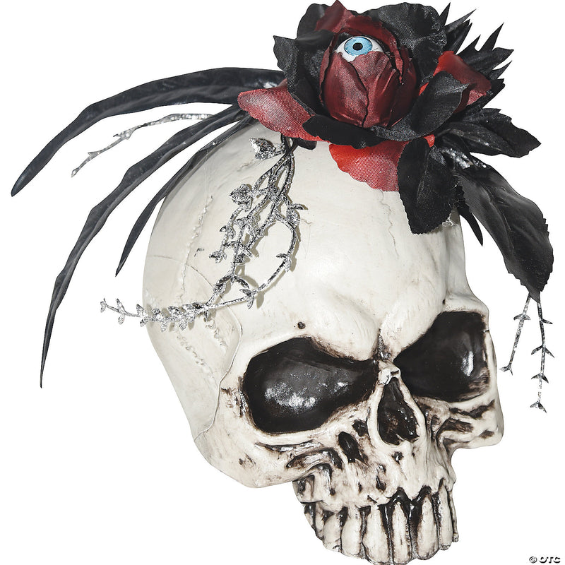 Skull with Eyeball Flower Decoration - image 1
