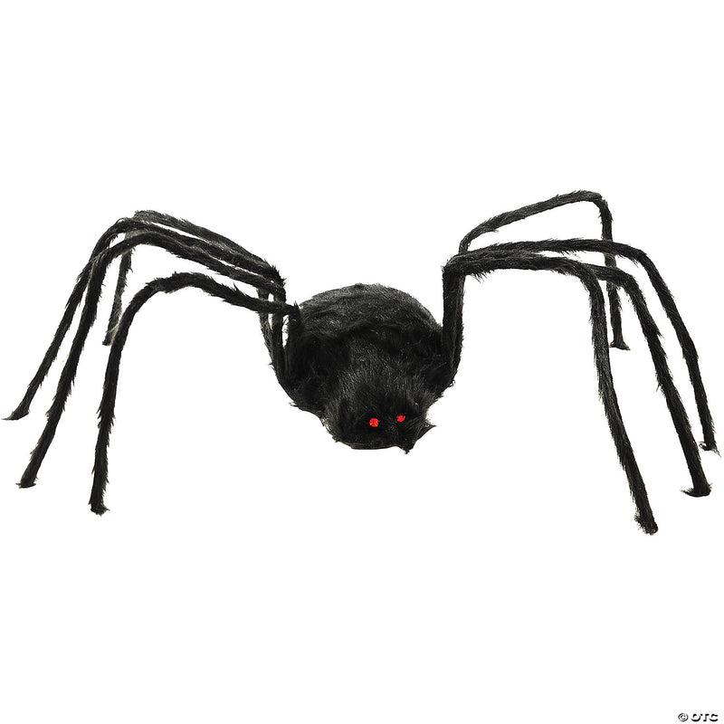 80" Black Furry Spider Decoration  | Costume-shop.com
