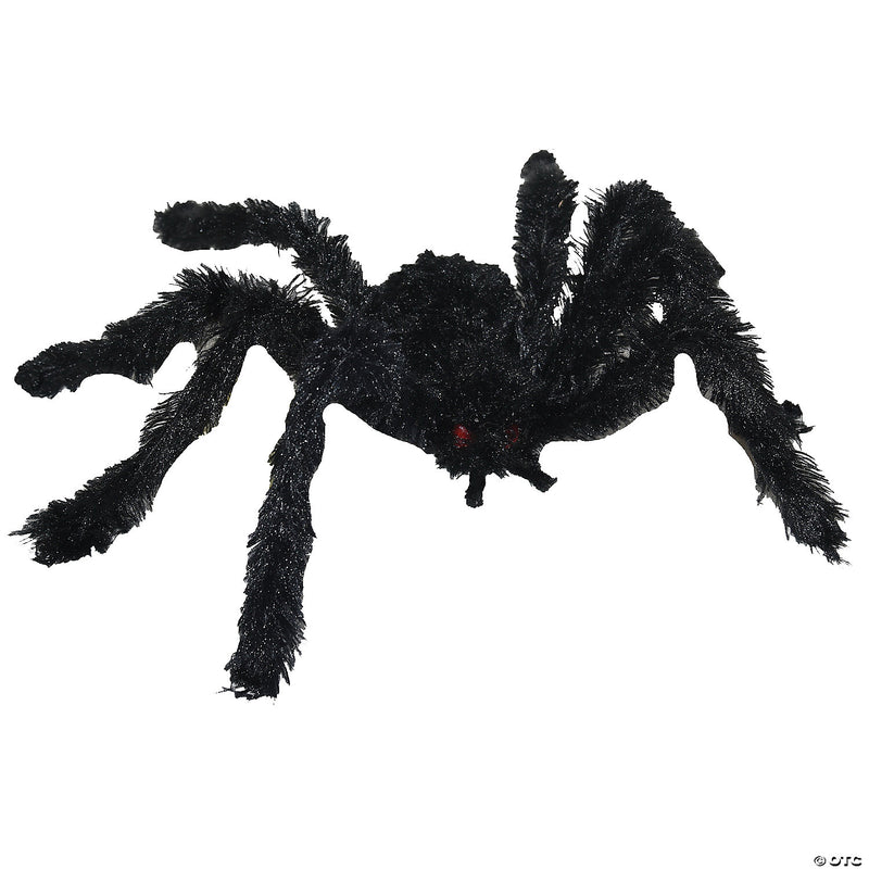 Furry Black Spider Decoration - image 1