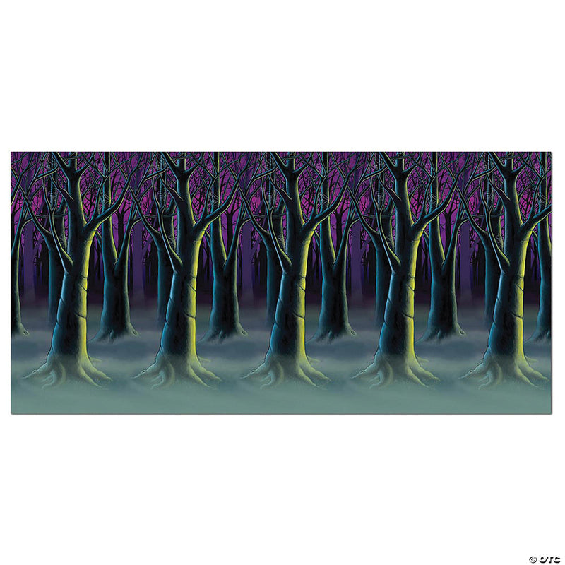 Spooky Forest Plastic Backdrop - image 1