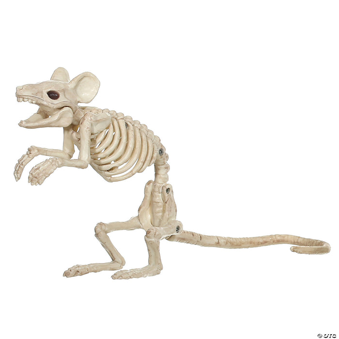 11" Standing Mouse Skeleton Decoration