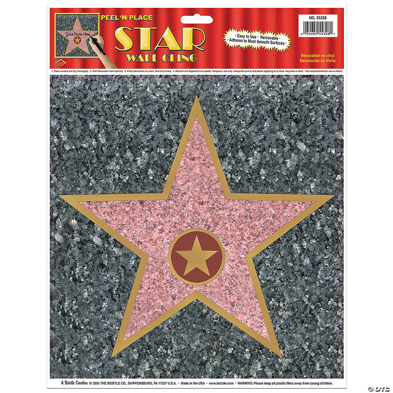 Star Peel N Place Wall Cling - image 1