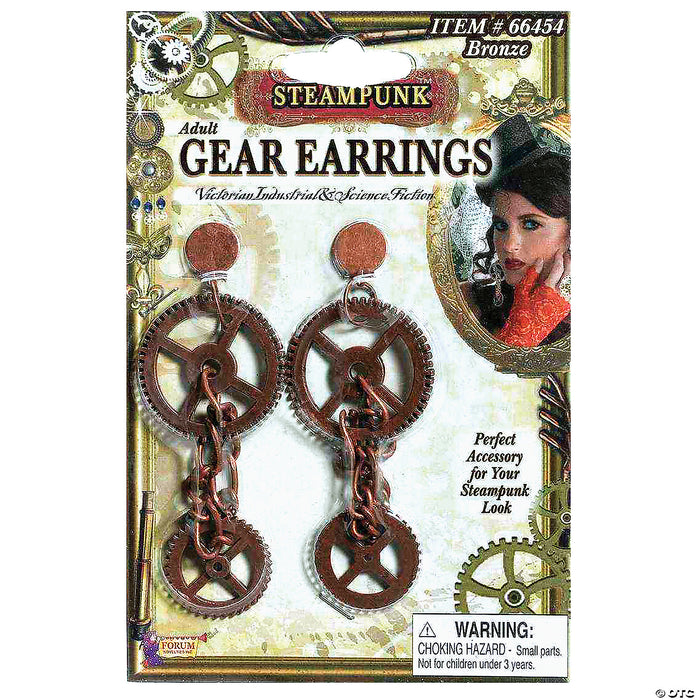 Steampunk Gear Earrings