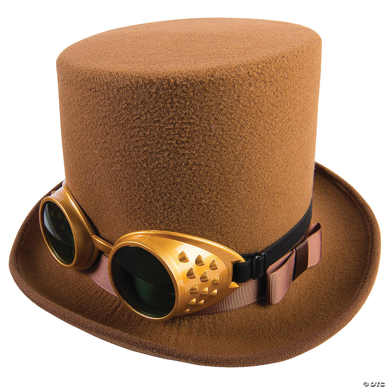 Steampunk Hat with Goggles | Costume-Shop.com - image 1